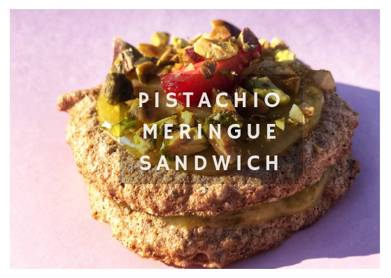 Pistachio Meringue with Lime Buttercream