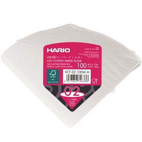 Hario V60 02 - Vita japanska pappersfilter till 2-kopp